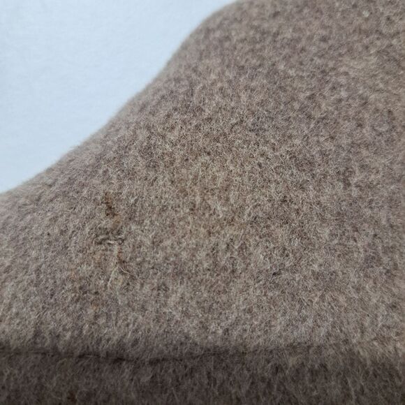 Calvin Klien Wool Silk Blend Preppy Minimalist Coat Size Tag Missing Large Tan - Picture 14 of 17